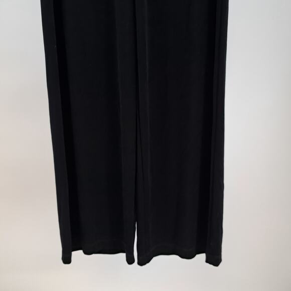 Chico's Travelers Travel Pants‎ 1 M Pull On Elastic Waist Stretch Knit Black 1R - Picture 3 of 5